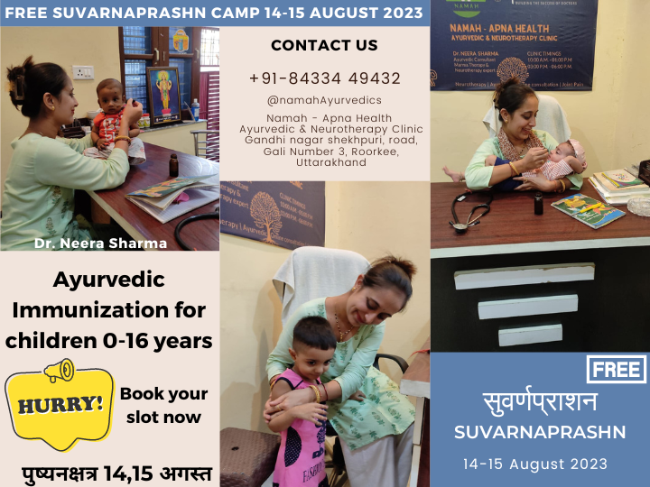 Free Suvarnaprashn camp in roorkee by Dr. Neera Sharma